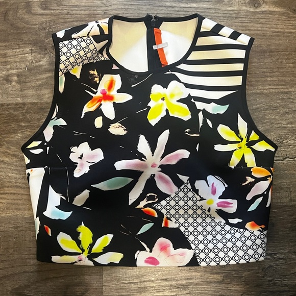 CLOVER CANYON (Made in USA) Garden Print Sleeveless Crop - Picture 2 of 6